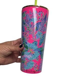 Lilly Pulitzer | 24 oz | Double Wall Acrylic‎ Tumbler with Straw